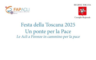 La Fap Acli di Firenze ha preso parte al progetto della Regione Toscana  “Un ponte per la pace”