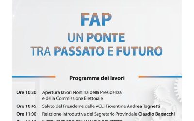 Sabato 18 aprile il Congresso provinciale della Fap Acli di Firenze